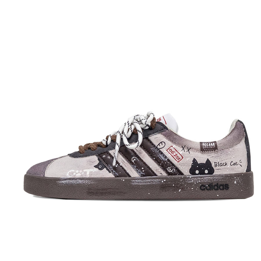 Adidas Neo VL Court 2.0 Meow Language Slip Resistant And Breathable Slip Resistant And Breathable Low top