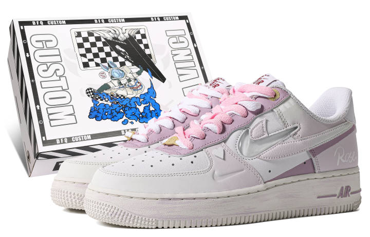 Nike Nike Air Force 1 Low top Skateboard Shoes GS Pink