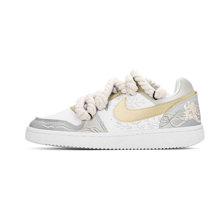 Nike Nike EBERNON Golden Years Box Abrasion Resistant Low top Skateboard Shoes Unisex Gray Platinum