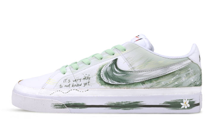 Nike Nike Court Legacy Slip Resistant Slip Resistant Low top Skateboard Shoes Men's Light Green