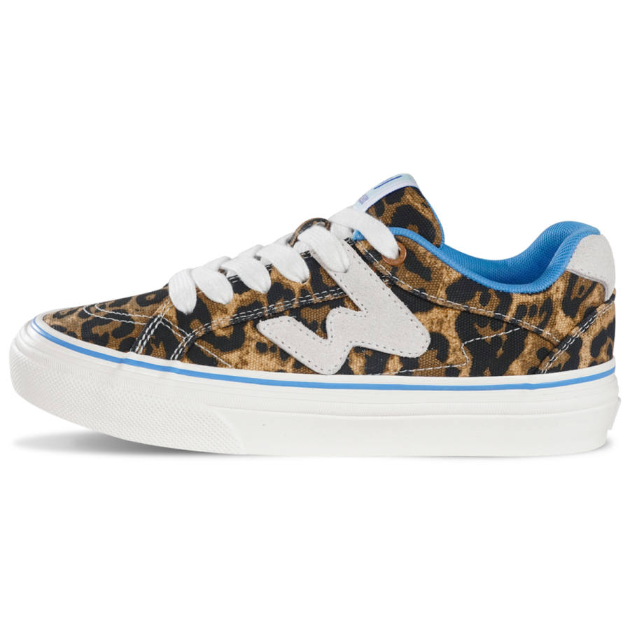 Ollieskate Textile, Synthetic Leather Low top Skateboard Shoes Unisex Yellow Black