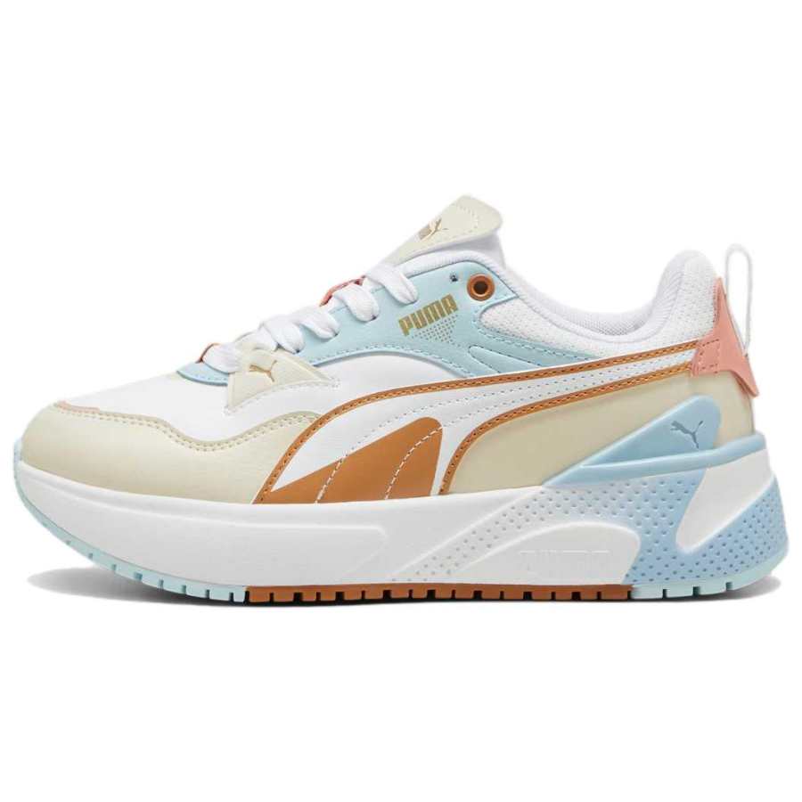 PUMA R78 Low top Skateboard Shoes Women's Yellow White