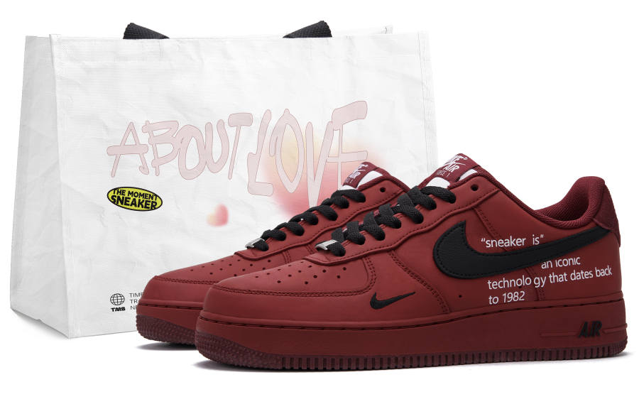 Nike Nike Air Force 1 Dahongpao Tea 3.0 Low top Skateboard Shoes Unisex Red