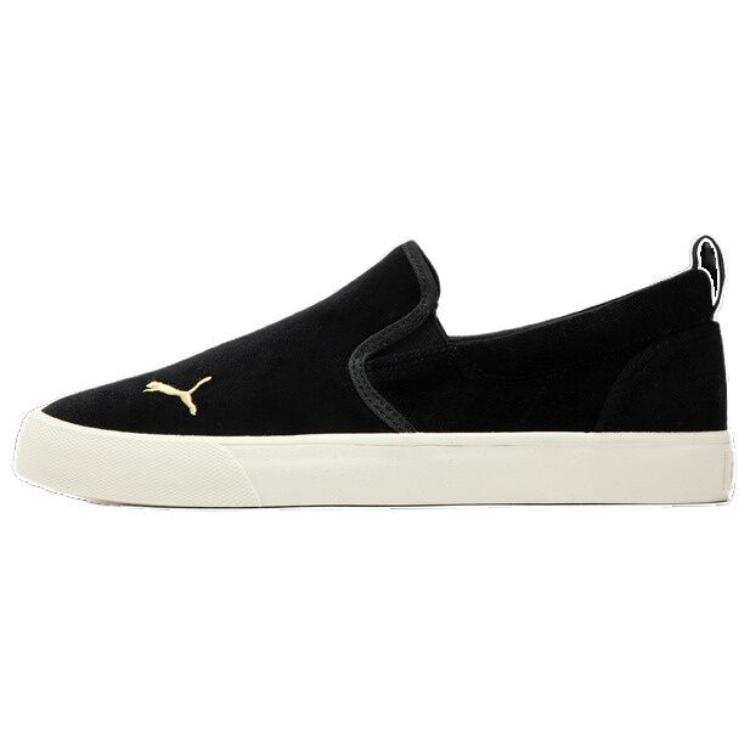 PUMA Bari Low top Skateboard Shoes Women's Black Gold