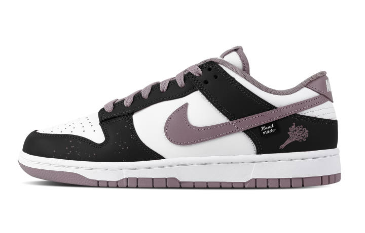 Nike Nike Dunk Bouquet Shadow Leather Abrasion Resistant Low top Skateboard Shoes Unisex Black Purple