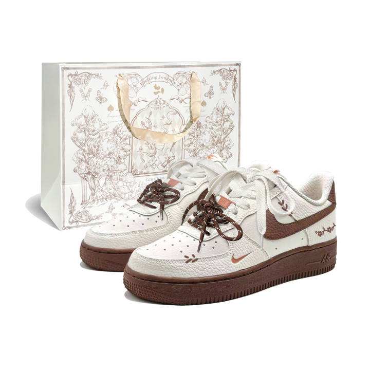 Nike Nike Air Force 1 Shopping Bag, Wilderness, First Culture Coverage Abrasion Resistant Low top Skateboard Shoes Women's