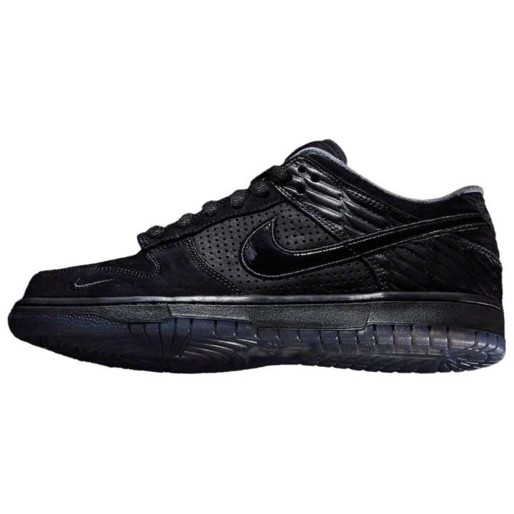 Nike Division Streets x Nike Dunk Abrasion Resistant Low top Skateboard Shoes Unisex Black