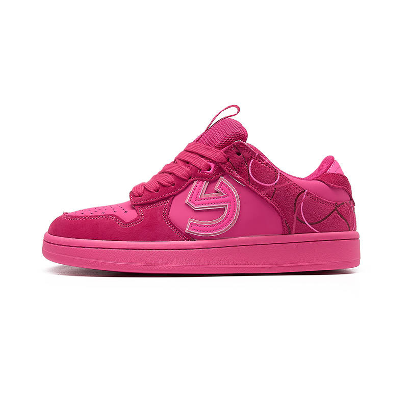 BladMaste Synthetic Leather Slip Resistant, Abrasion Resistant, Breathable Low top Skateboard Shoes Women's Rose Red