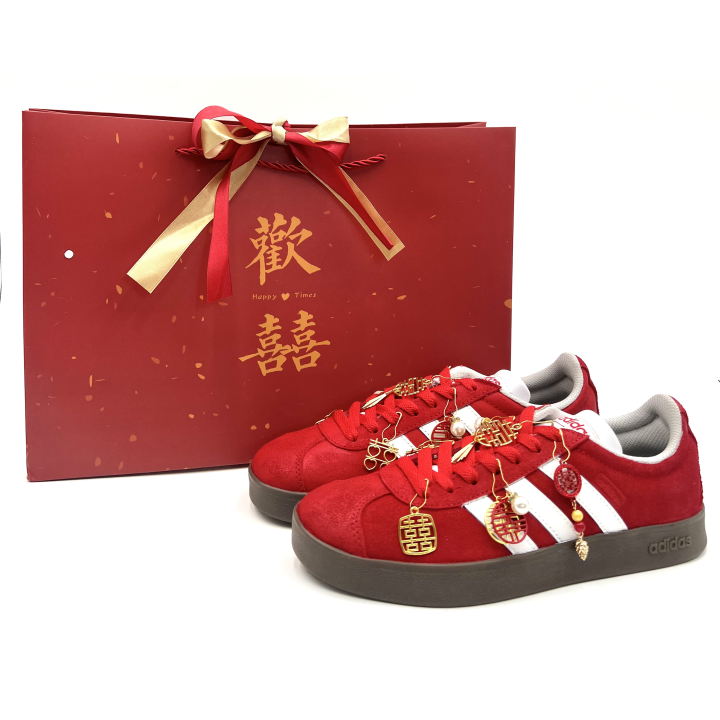 Adidas Adidas Slip Resistant Abrasion Resistant Low top Skateboard Shoes Unisex Red