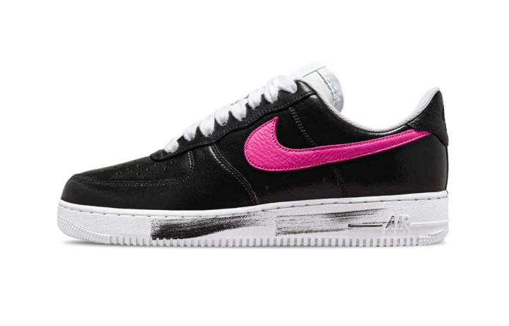 Nike Nike Air Force 1 Abrasion Resistant Low top Skateboard Shoes Unisex Pink Black
