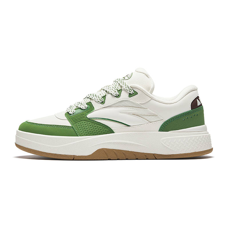 Anta Ao You Abrasion Resistant Lightweight Height Increasing Low top Skateboard Shoes Men's Salt Olive Green