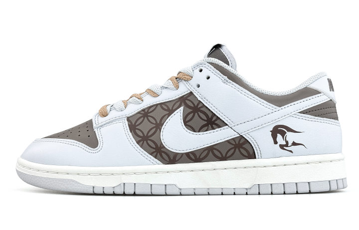 Nike Nike Dunk Skateboard Shoes Unisex Brown White