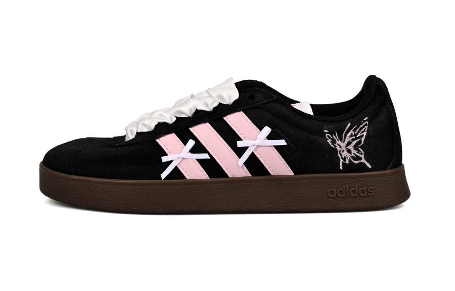 Adidas Adidas Butterfly Girlish SAML Low top Skateboard Shoes Unisex Pink Black