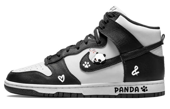 Nike Nike Dunk Skateboard Shoes Men's High Top Black/White