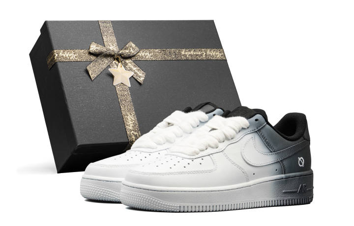 Nike Nike Air Force 1 Cushioning, Wear Resistant Low top Skateboard Shoes Women's Black White
