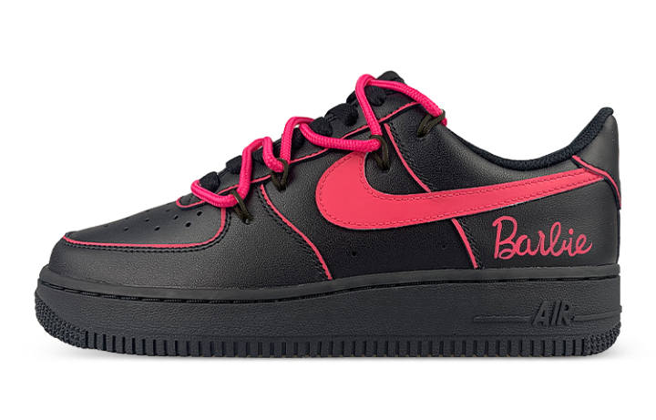 Nike Nike Air Force 1 Low top Skateboard Shoes Women's Black Pink