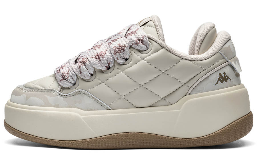Kappa Synthetic Leather Low top Skateboard Shoes Women's Malt Beige Brown