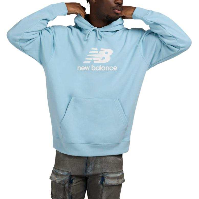 New Balance New Balance Sweatshirts Men's Chromium Blue Hooded Moderate