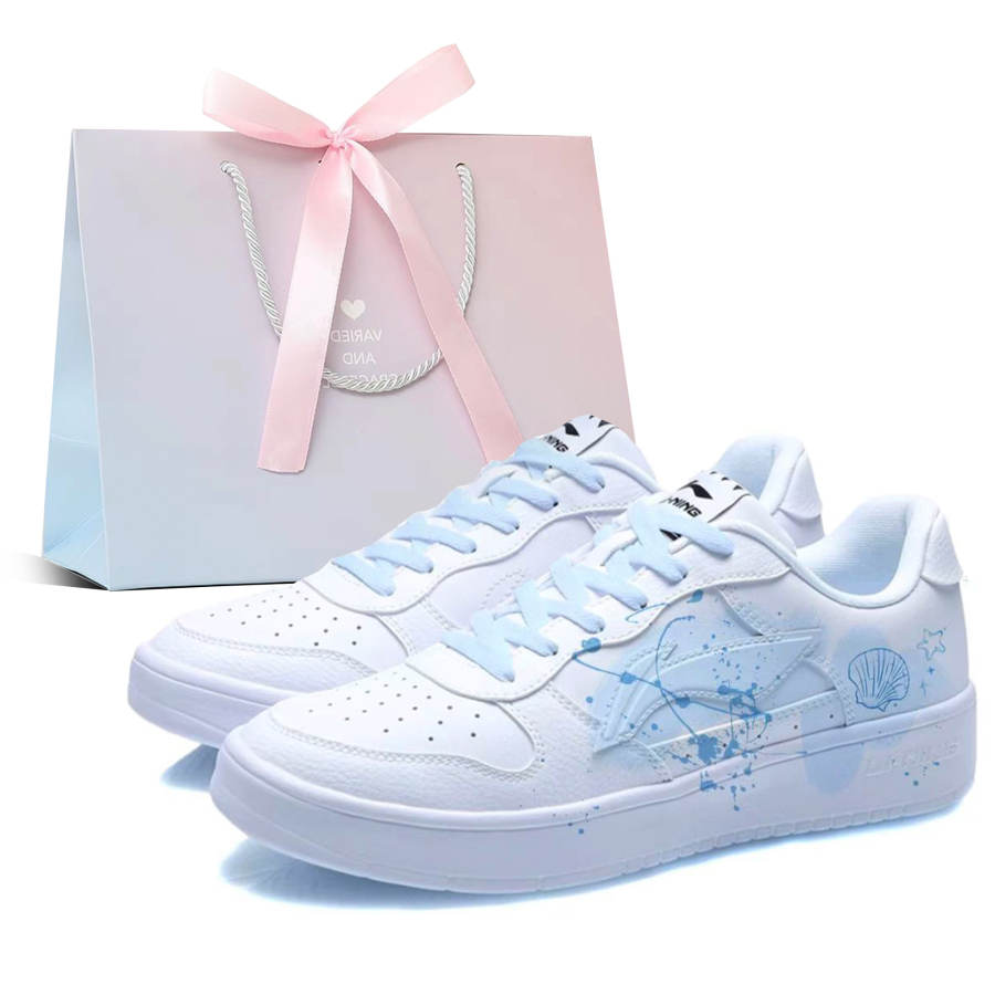 Li-Ning Li Ning Floating Boat Cushioning Abrasion Resistant Low top Skateboard Shoes Men's White