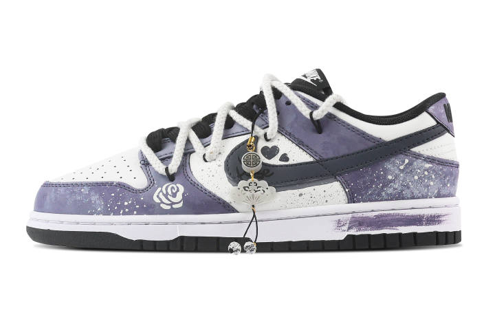 Nike Nike Dunk Misty City Rose Abrasion Resistant Low top Skateboard Shoes Unisex Purple