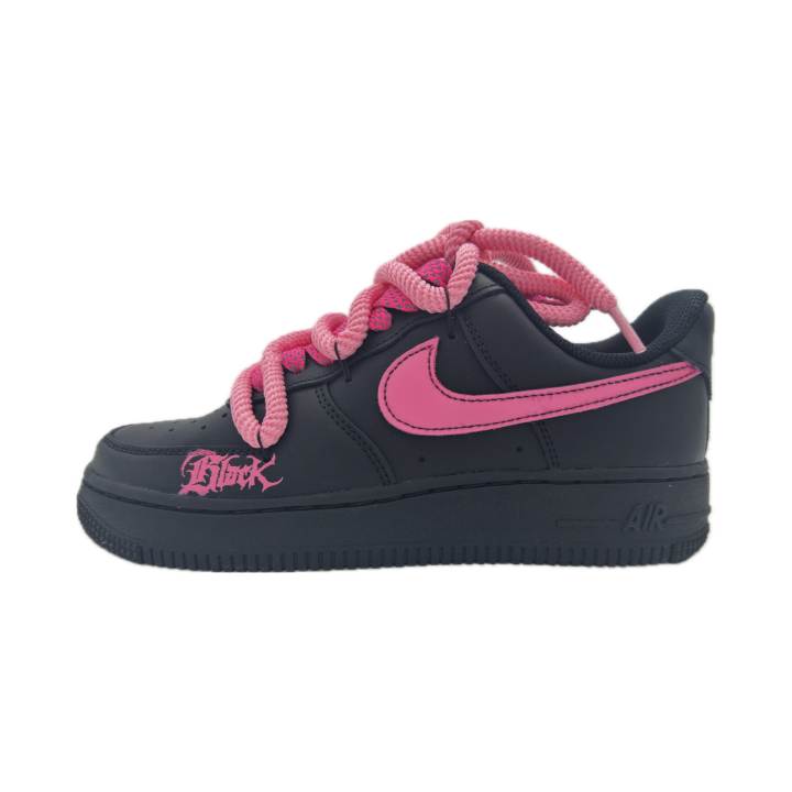 Nike Nike Air Force 1 Impact Resistance Quick Dry Low top Skateboard Shoes Unisex Black Pink