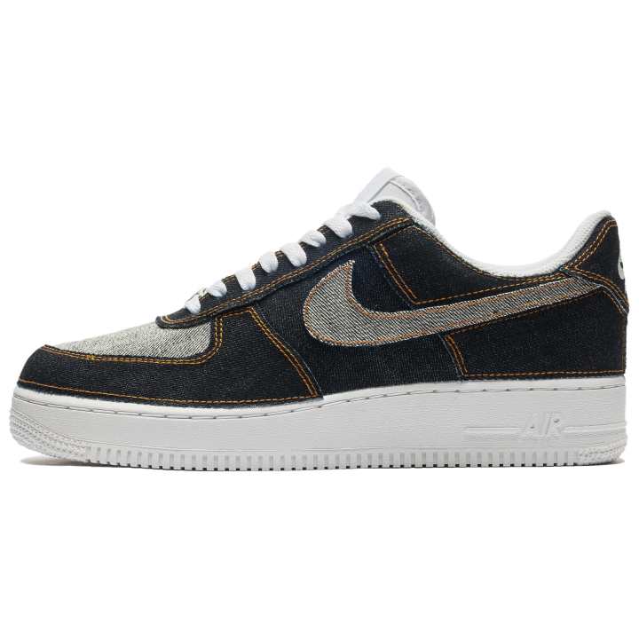 Nike Nike Air Force 1 Low top Skateboard Shoes Men's Navy Blue