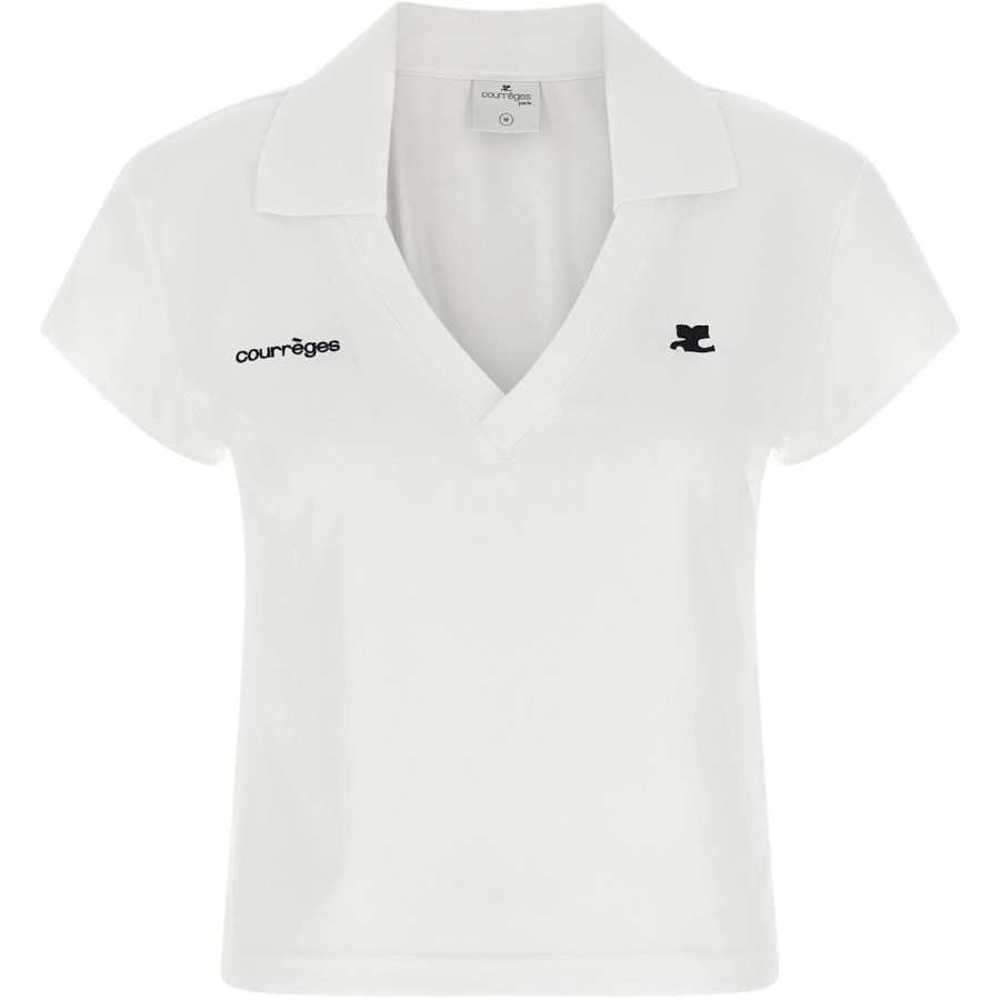 COURREGES Courreges logo polo top