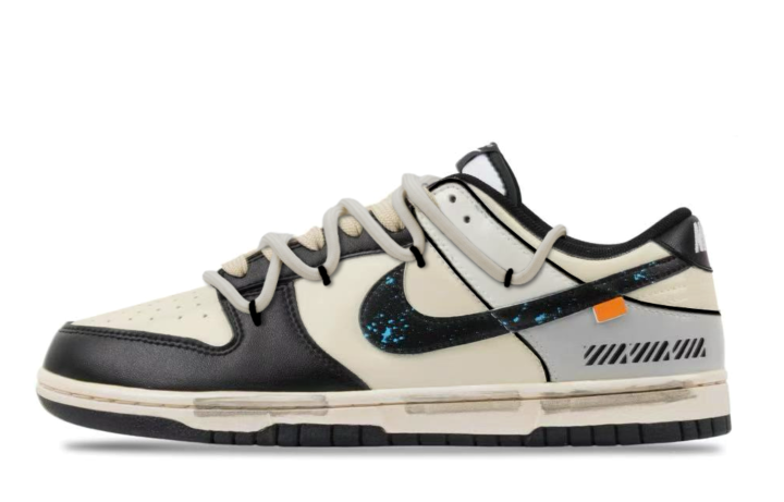 Nike Nike Dunk Abrasion Resistant Low top Skateboard Shoes Unisex Black White