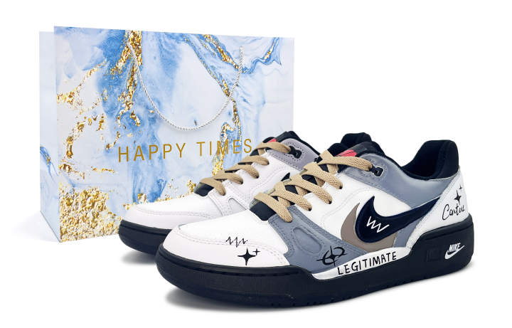 Nike Nike Full Force Abrasion Resistant Abrasion Resistant Low top Skateboard Shoes Men's White