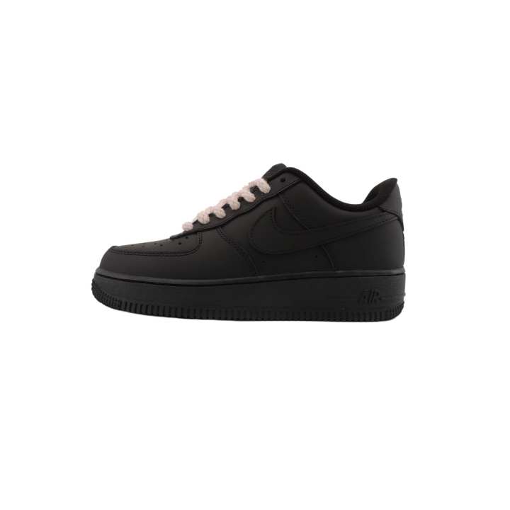 Nike Nike Air Force 1 Pink Ink Years Slip Resistant Slip Resistant Low top Skateboard Shoes Unisex Black