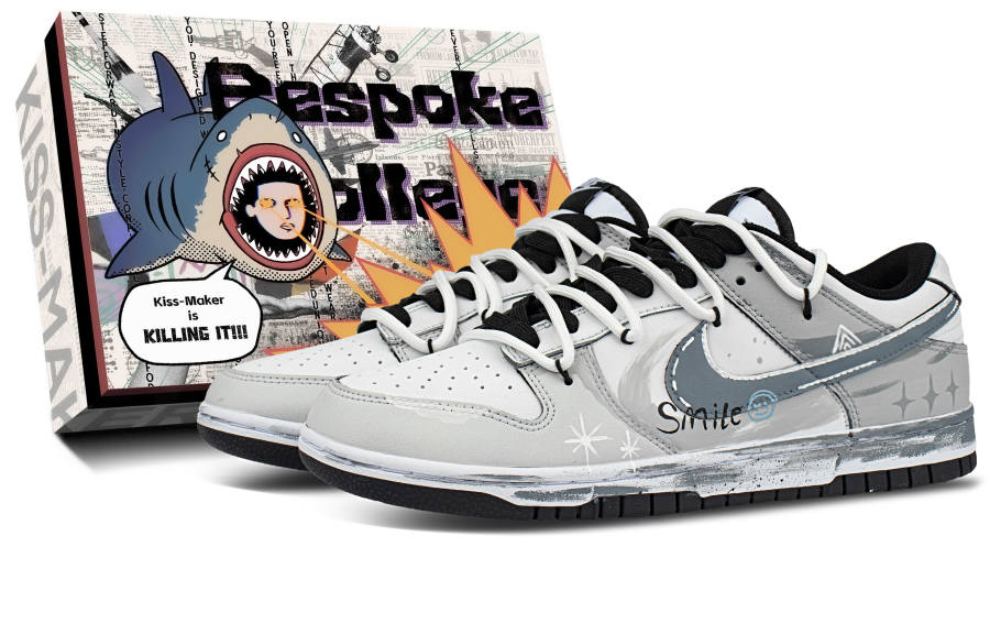 Nike Nike Synthetic Leather Abrasion Resistant Breathable Low top Skateboard Shoes Unisex