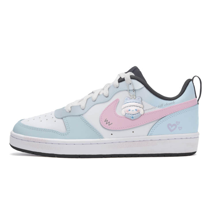 Nike Nike Court Borough Skateboard Shoes Women's Low Top Blue/White