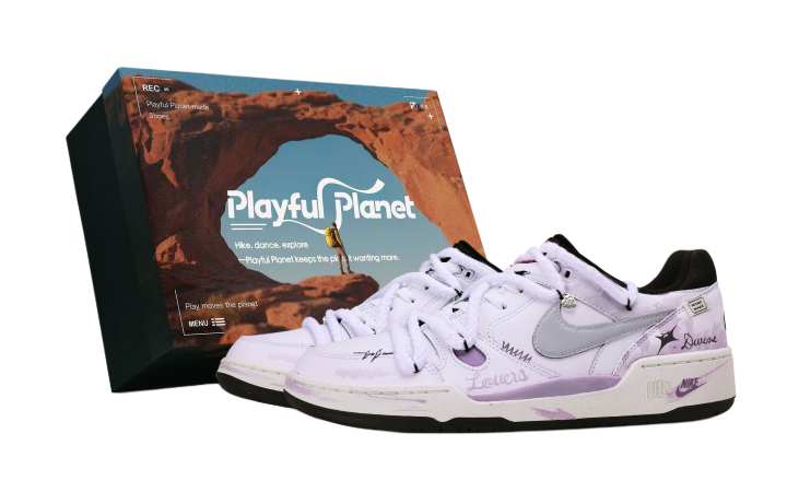 Nike Nike Full Force Low top Skateboard Shoes Men's Purple