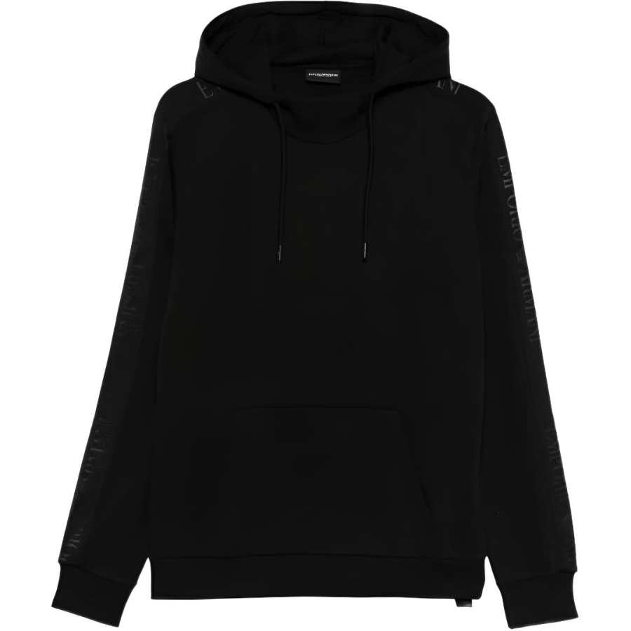 Emporio Armani embroidered-logo hoodie