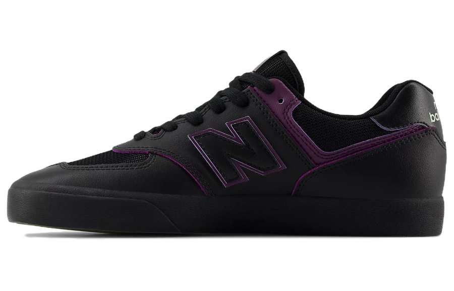 New Balance New Balance Numeric 574 Cushioning, Wear Resistant Low top Skateboard Shoes Unisex Black Purple