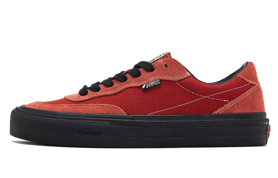 Vision Street Wear Flat Top Low top Skateboard Shoes Unisex Coral Red