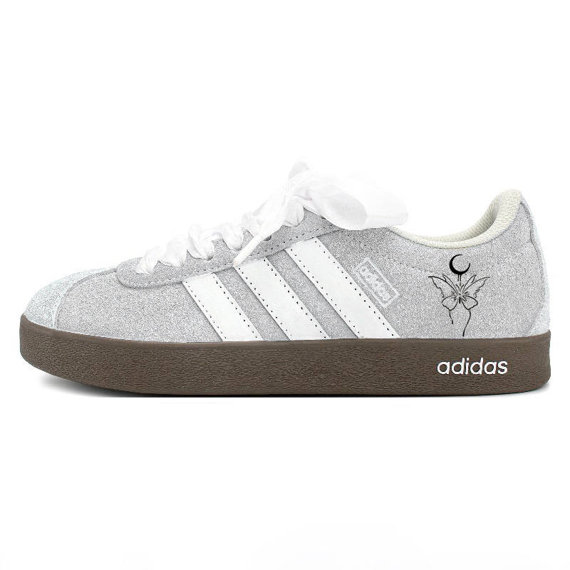 Adidas Neo VL Court Lifestyle Low top Skateboard Shoes Unisex Silver Gray