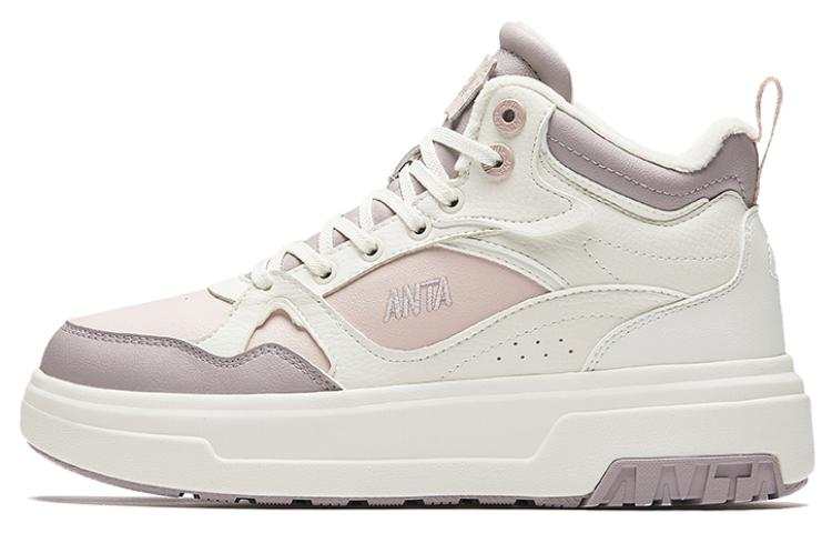 Anta Comfortable And Versatile, Fleece Lined Slip Resistant Abrasion Resistant High top Skateboard Shoes Women's