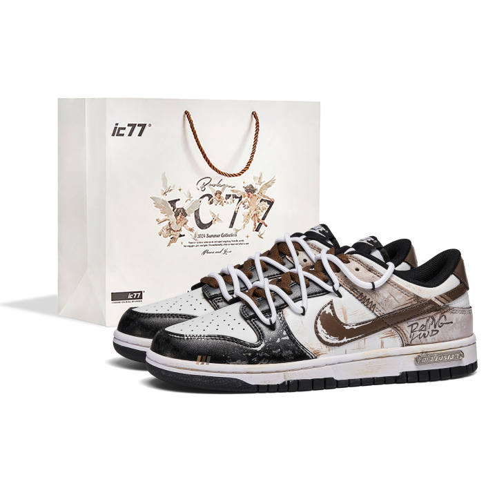 Nike Nike Dunk Brave And Solitary, Box Leather Abrasion Resistant, Lightweight, Balanced Low top Skateboard Shoes Men's Tan