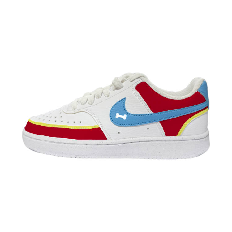 Nike Nike Court Vision 1 Low Next Nature French Fries Low top Skateboard Shoes Women's Red White Yellow