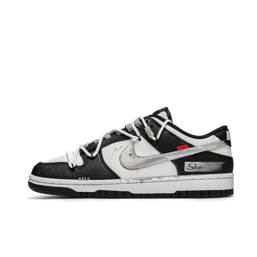 Nike Nike Dunk Silver Scale Walker Cushioning Abrasion Resistant Cushioning, Wear Resistant Low top Skateboard Shoes Men's
