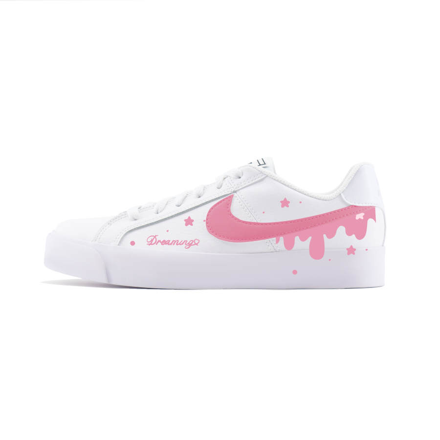 Nike Nike Court Royale AC Abrasion Resistant Abrasion Resistant Low top Skateboard Shoes Women's Pink