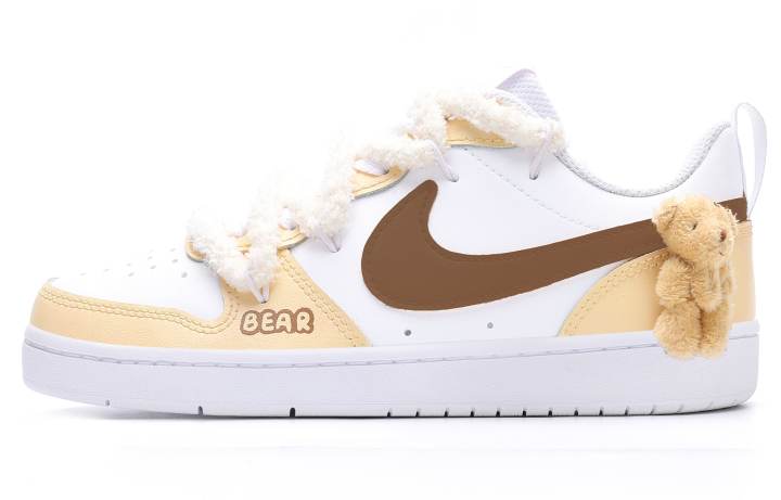 Nike Nike Court Borough Low top Skateboard Shoes Women's Yellow