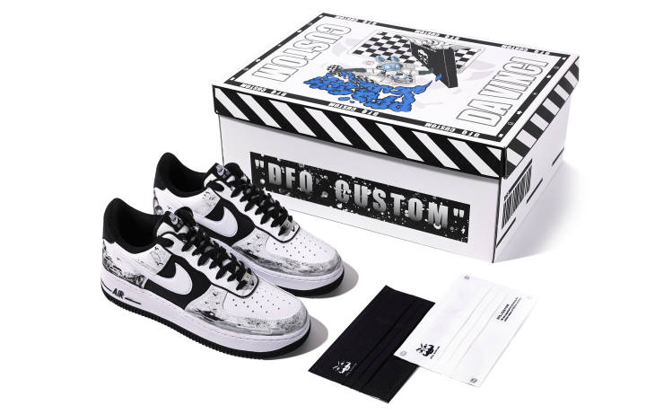 Nike Nike Air Force 1 Low top Skateboard Shoes Men's White Black Gray