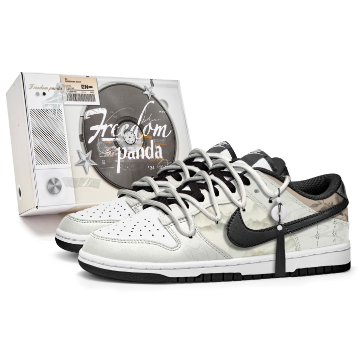 Nike Nike Dunk Slip Resistant Abrasion Resistant Low top Skateboard Shoes Unisex Ecru