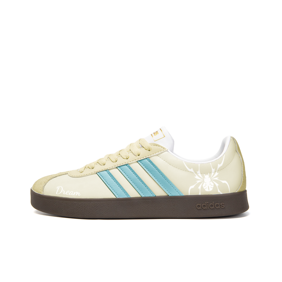 Adidas Neo VL Court 2.0 Slip Resistant Abrasion Resistant Low top Skateboard Shoes Unisex Lemon