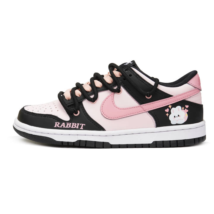 Nike Nike Dunk Black Skateboard Shoes GS Black Pink