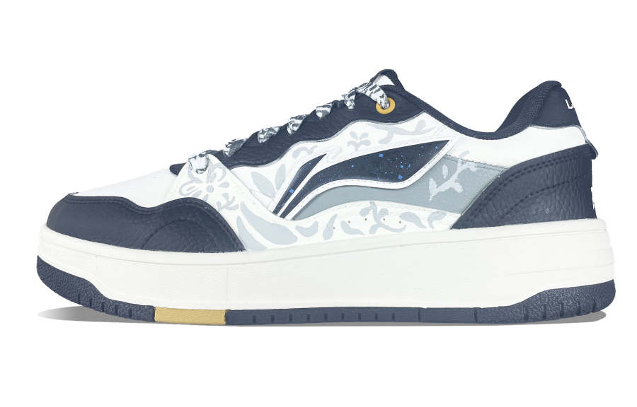 Li-Ning Li Ning Tianji Soft Cushioning, Wear Resistant Low top Skateboard Shoes Men's White Black Gray Blue