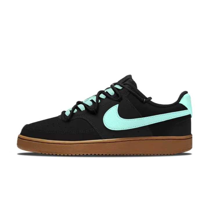 Nike Nike Court Vision 1 In The Air Minimalist Fashion Coverage Abrasion Resistant Low top Skateboard Shoes Men's Blue Black