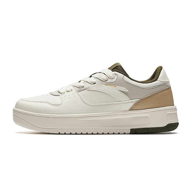 Anta Lightweight, White Sneakers Height Increasing Lightweight Low top Skateboard Shoes Men's Shade 1 Gray